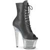 Pleaser - SPECTATOR1021RS Bottes de plateforme, Pole dance chaussures - Noir/Couleur argent Product image